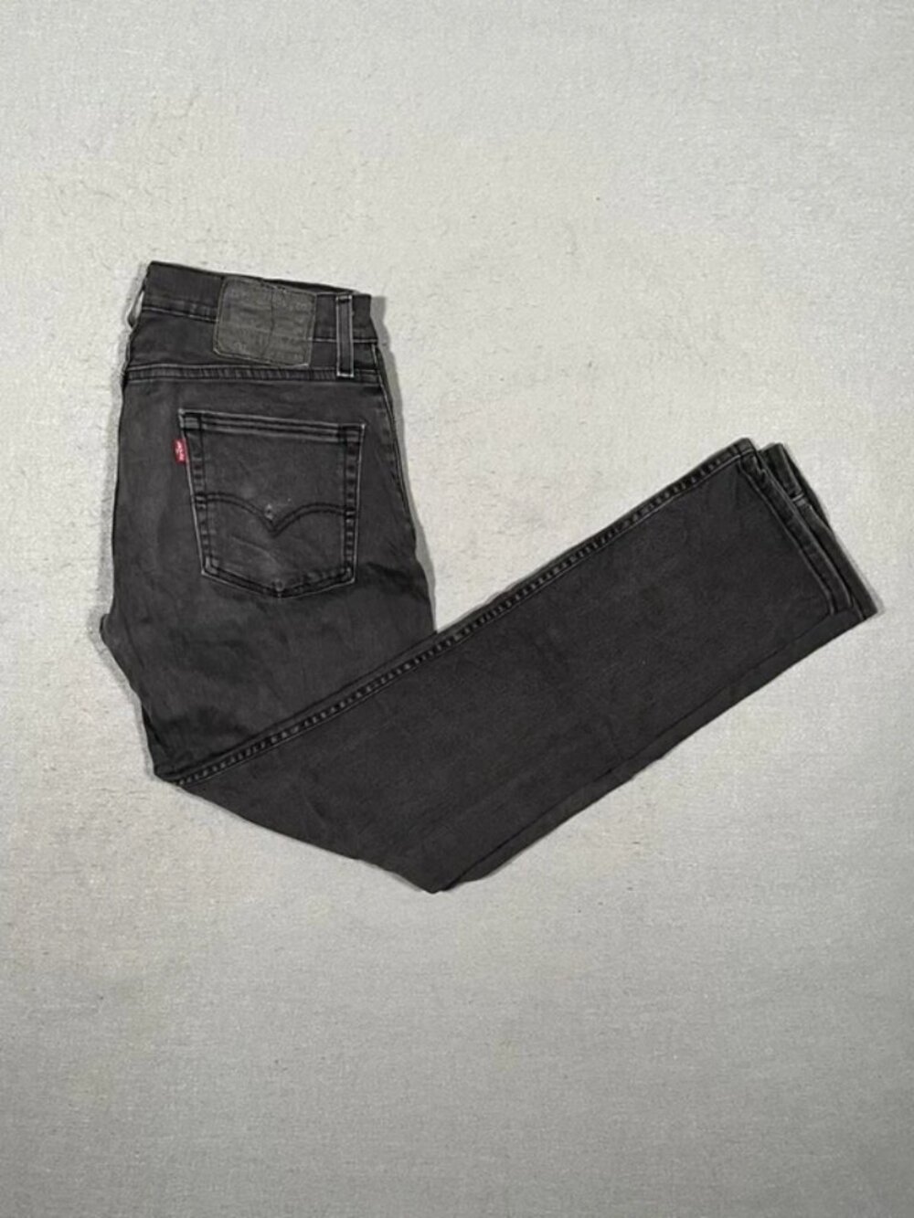 Levi’s 511 Black Denim Jeans Ripped Back Pocket Mens W31 I30